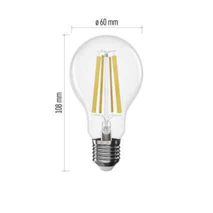 LED Aptumšojama spuldze FILAMENT A60 E27/11W/230V 2700K