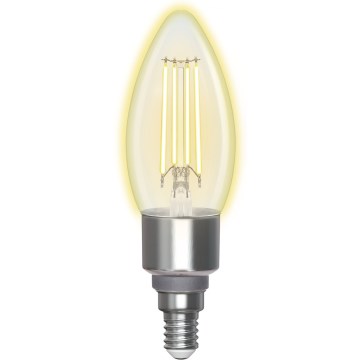 LED Aptumšojama spuldze FILAMENT C35 E14/4,5W/230V 2700-6500K Wi-Fi - Aigostar