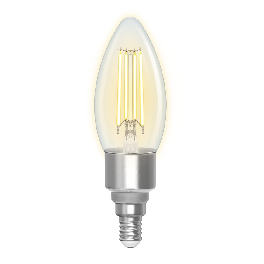 LED Aptumšojama spuldze FILAMENT C35 E14/4,5W/230V 2700-6500K Wi-Fi - Aigostar