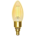 LED Aptumšojama spuldze FILAMENT C35 E14/4,5W/230V 2700-6500K Wi-Fi - Aigostar