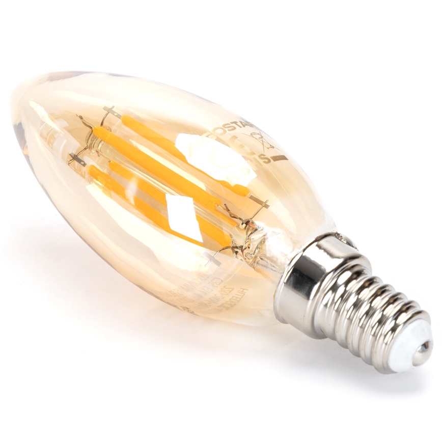 LED Aptumšojama spuldze FILAMENT C35 E14/4W/230V 2200K - Aigostar