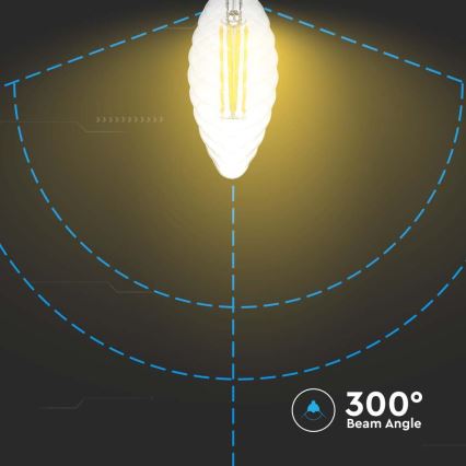 LED Aptumšojama spuldze FILAMENT E14/4W/230V 3000K