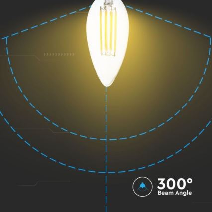 LED Aptumšojama spuldze FILAMENT E14/4W/230V 3000K