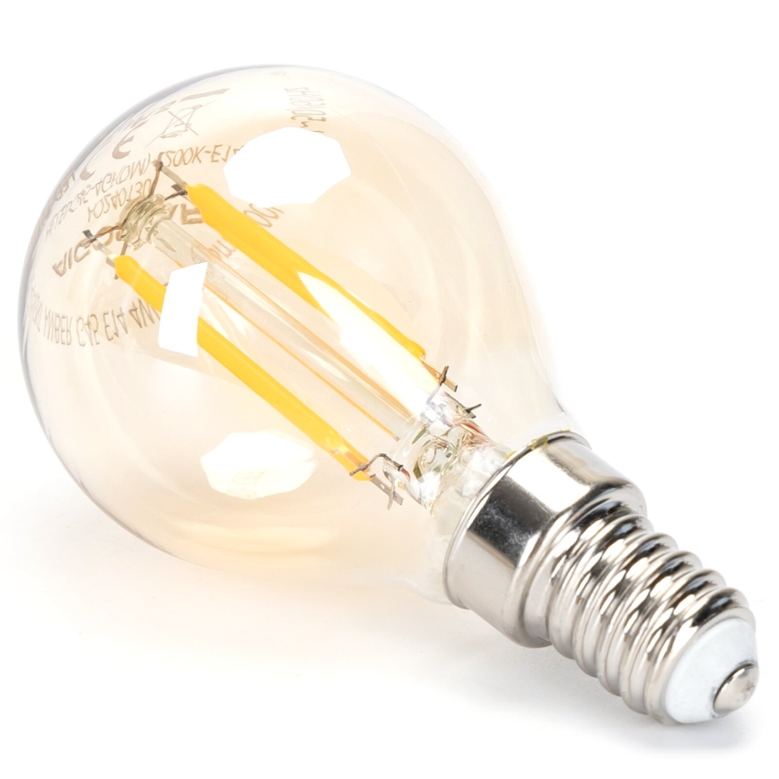 LED Aptumšojama spuldze FILAMENT G45 E14/4W/230V 2200K - Aigostar