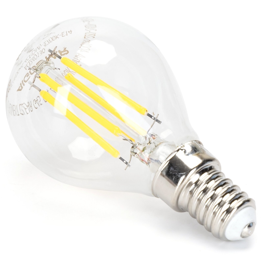 LED Aptumšojama spuldze FILAMENT G45 E14/4W/230V 6500K - Aigostar