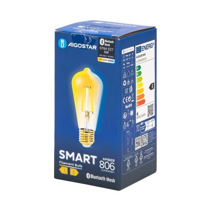 LED Aptumšojama spuldze FILAMENT MESH Viedā ST64 E27/6W/230V 2700-6500K - Aigostar