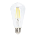 LED Aptumšojama spuldze FILAMENT ST64 E27/6W/230V 6500K - Aigostar