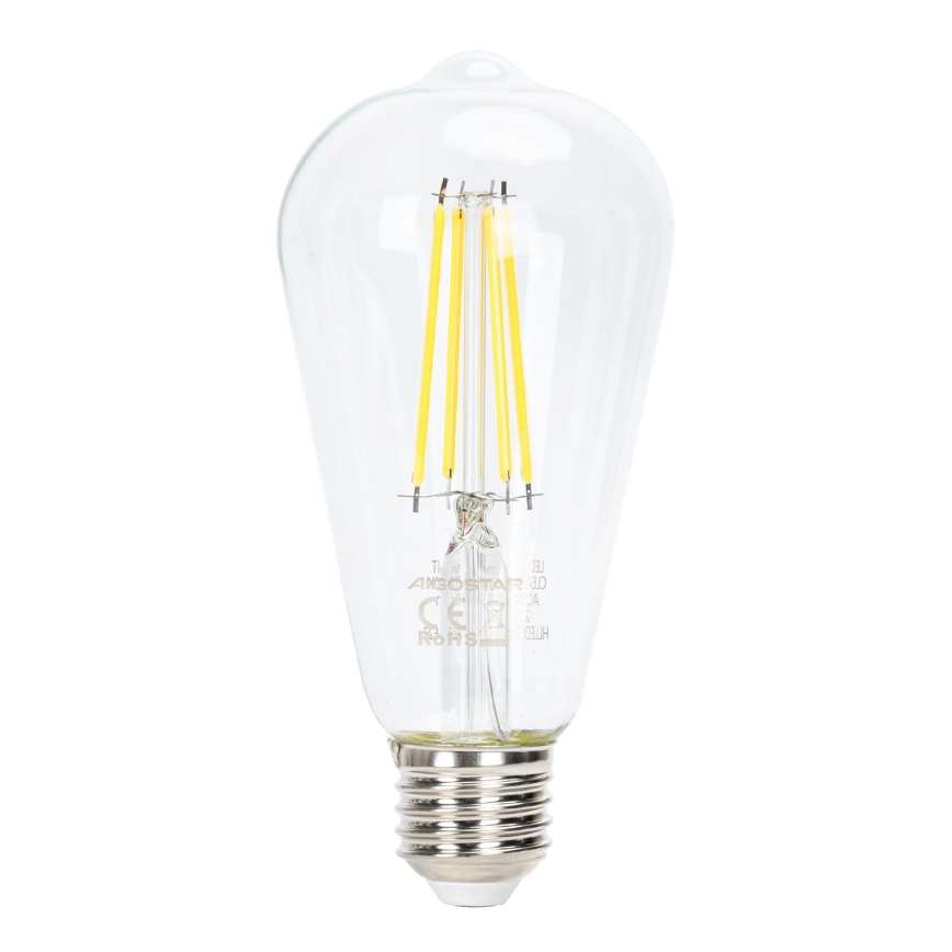 LED Aptumšojama spuldze FILAMENT ST64 E27/6W/230V 6500K - Aigostar