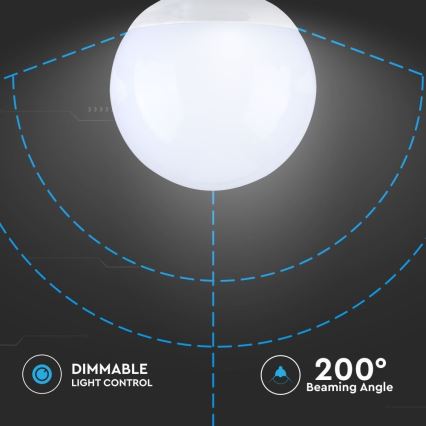 LED Aptumšojama spuldze G120 E27/13W/230V 6400K