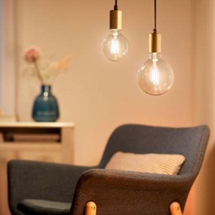 LED Aptumšojama spuldze FILAMENT G125 E27/7W/230V 2700-6500K CRI 90 Wi-Fi - WiZ