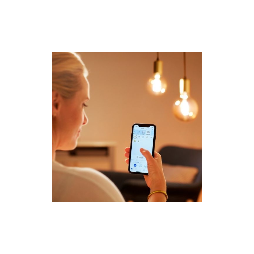 LED Aptumšojama spuldze FILAMENT G125 E27/7W/230V 2700-6500K CRI 90 Wi-Fi - WiZ