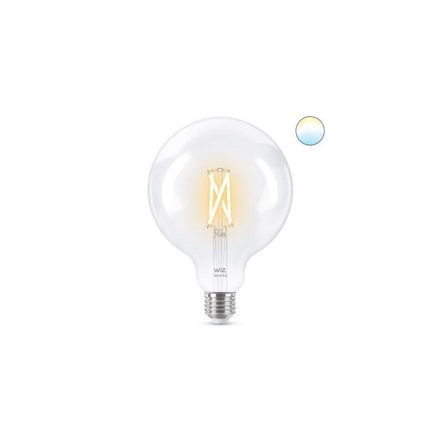 LED Aptumšojama spuldze FILAMENT G125 E27/7W/230V 2700-6500K CRI 90 Wi-Fi - WiZ