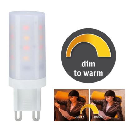 LED Aptumšojama spuldze G9/4W/230V 2000-3000K - Paulmann 28819