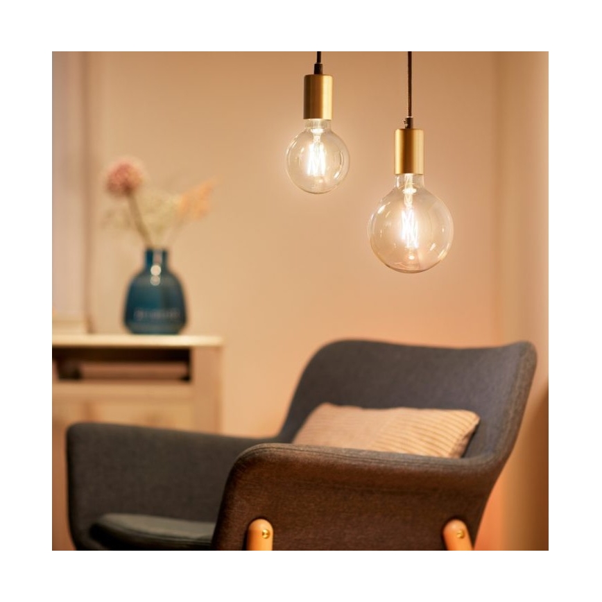 LED Aptumšojama spuldze FILAMENT G95 E27/6,7W/230V 2700-6500K CRI 90 Wi-Fi - WiZ