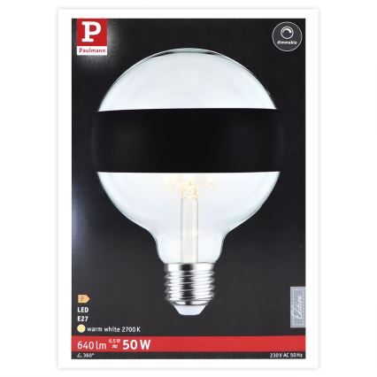 LED Aptumšojama spuldze GLOBE E27/6,5W/230V 2700K - Paulmann 28682