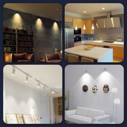 LED Aptumšojama spuldze GU10/5W/230V 3000-6500K Wi-Fi - Aigostar