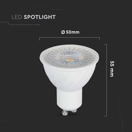 LED Aptumšojama spuldze GU10/6W/230V 3000K 110°