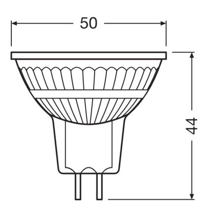 LED Aptumšojama spuldze GU5,3/3,4W/230V 2700K CRI 90 - Osram