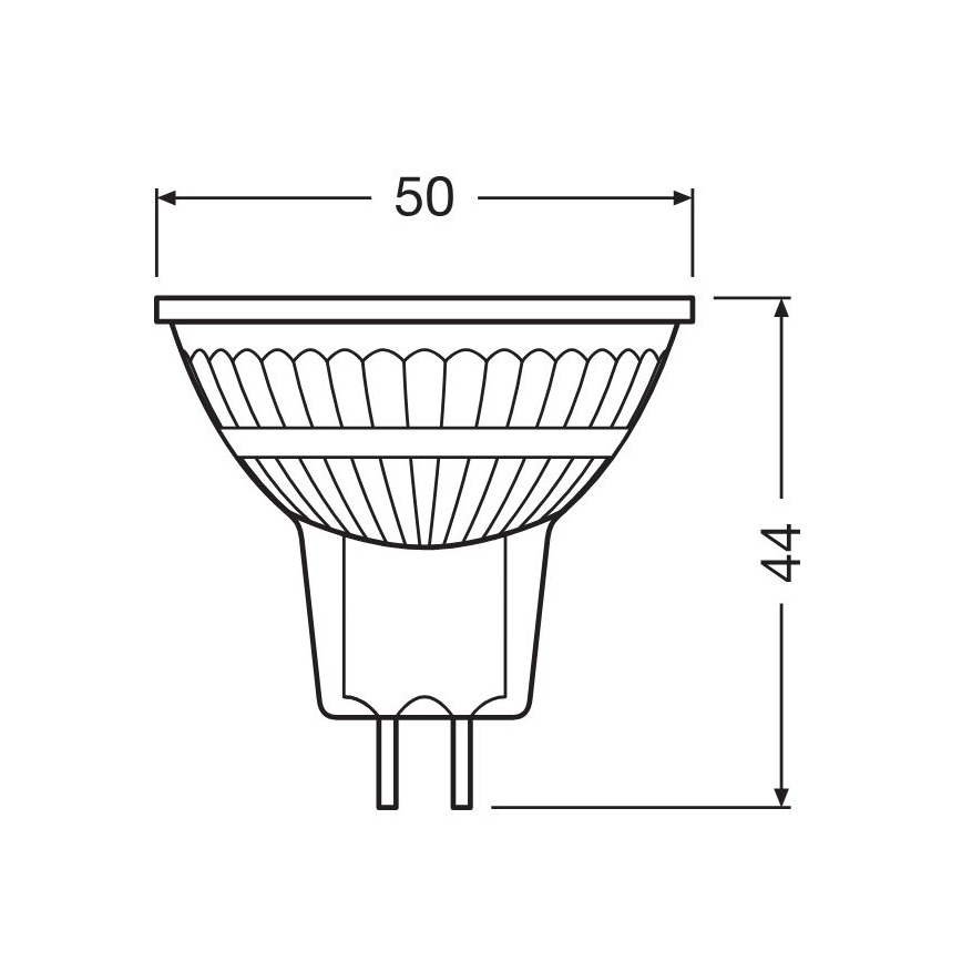 LED Aptumšojama spuldze GU5,3/3,4W/230V 2700K CRI 90 - Osram