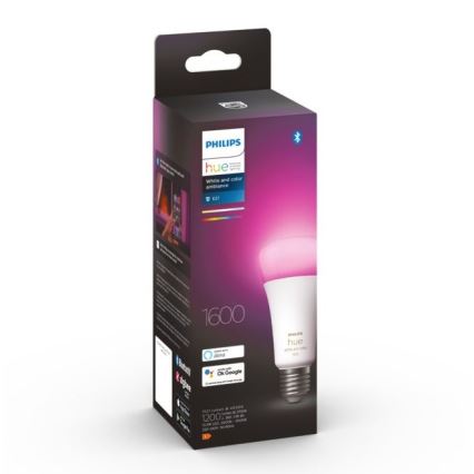 LED aptumšojama spuldze Philips Hue White And Color Ambiance A67 E27/13,5W/230V 2000-6500K