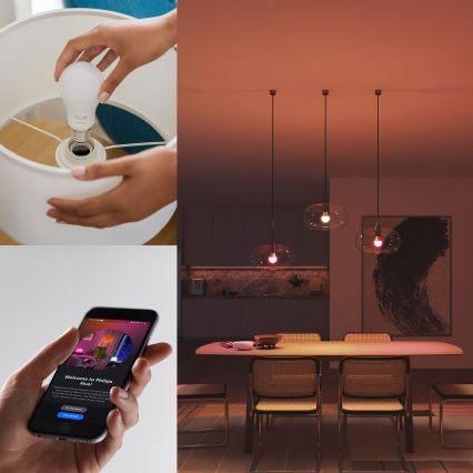 LED regulējamā spuldze Philips Hue White And Color Ambiance Essential E27/8W/230V 2200-6500K