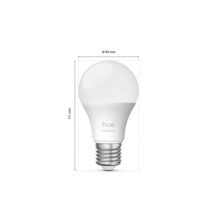 LED regulējamā spuldze Philips Hue White And Color Ambiance Essential E27/8W/230V 2200-6500K