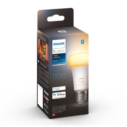 LED Aptumšojama spuldze Philips Hue WHITE AMBIANCE E27/8W/230V 2200-6500K