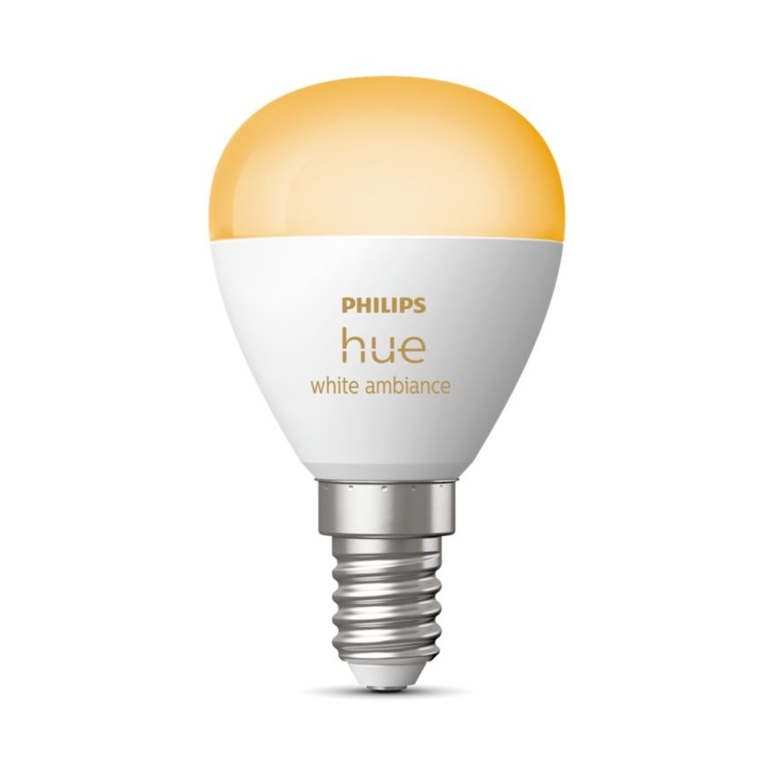 LED Aptumšojama spuldze Philips Hue WHITE AMBIANCE P45 E14/5,1W/230V 2200-6500K