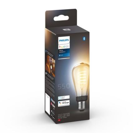 LED Aptumšojama spuldze Philips Hue WHITE AMBIANCE ST64 E27/7W/230V 2200-4500K