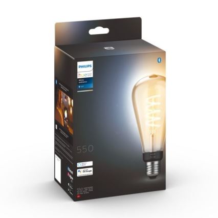 LED Aptumšojama spuldze Philips Hue WHITE AMBIANCE ST72 E27/7W/230V 2200-4500K