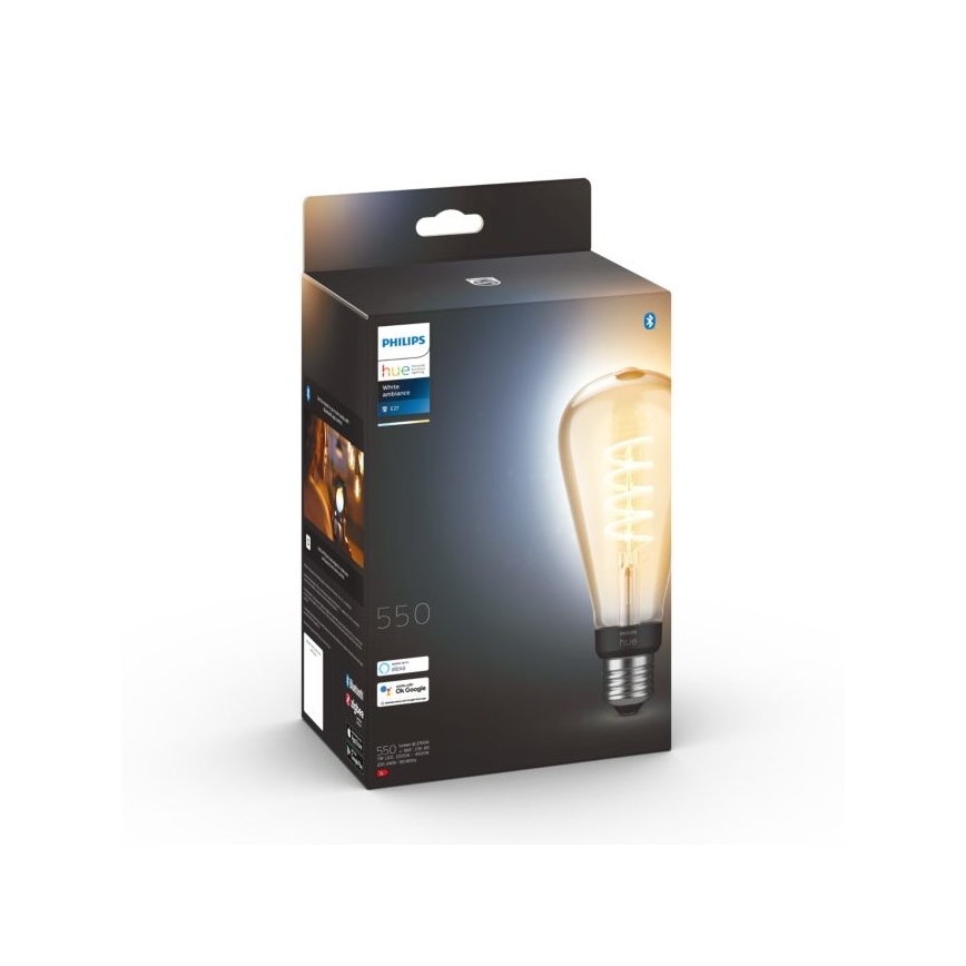LED Aptumšojama spuldze Philips Hue WHITE AMBIANCE ST72 E27/7W/230V 2200-4500K