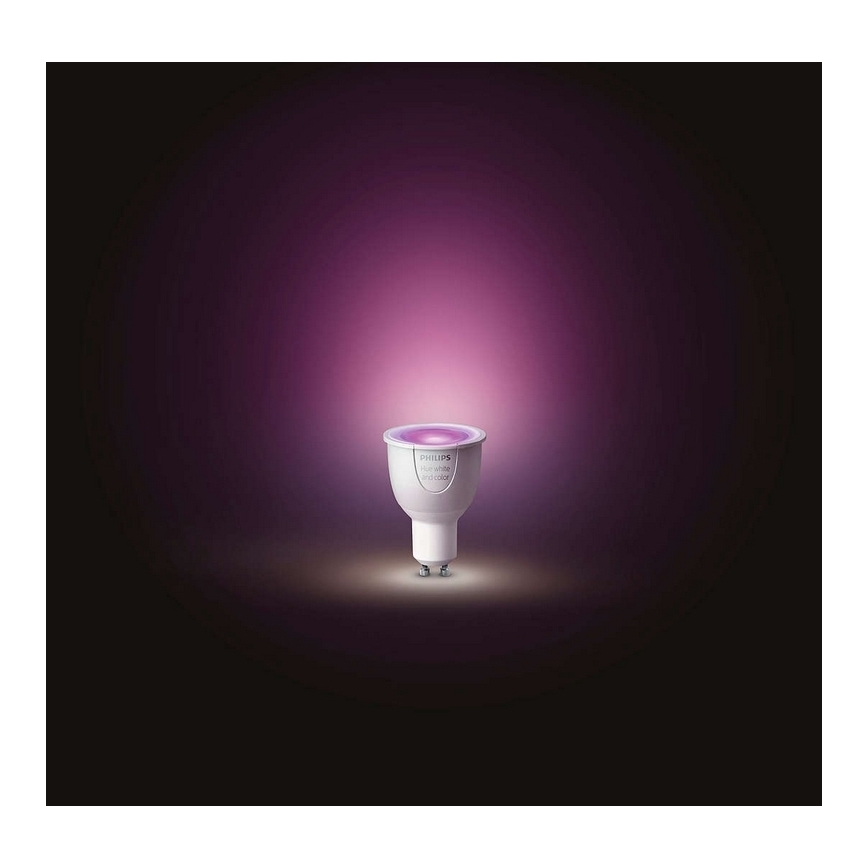 LED Aptumšojama spuldze Philips Hue WHITE AND COLOR AMBIANCE GU10/4,3W/230V 2000-6500K