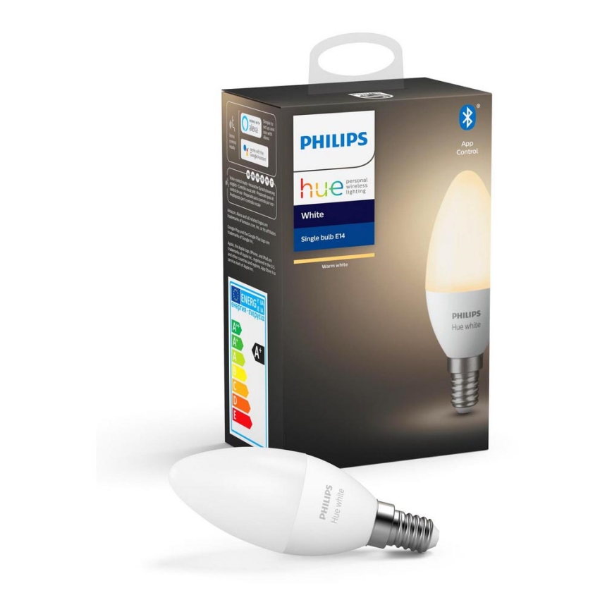 LED Aptumšojama spuldze Philips Hue WHITE E14/5,5W/230V