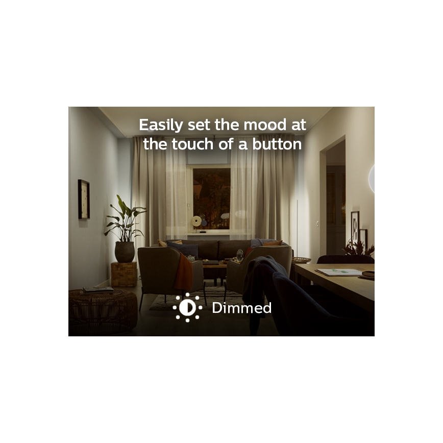 LED Aptumšojama spuldze Philips Hue WHITE E14/5,5W/230V