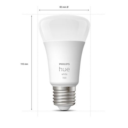 LED Aptumšojama spuldze Philips Hue WHITE E27/9,5W/230V 2700K