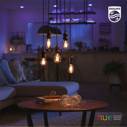 LED Aptumšojama spuldze Philips Hue WHITE FILAMENT A60 E27/7W/230V 2100K