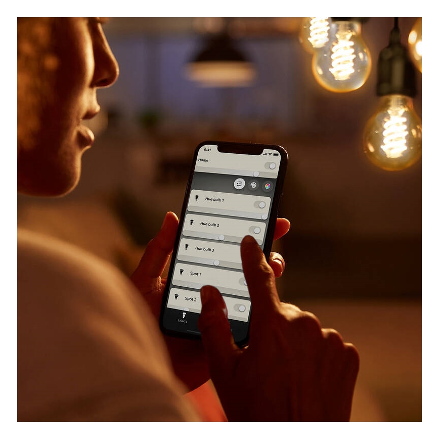 LED Aptumšojama spuldze Philips Hue WHITE FILAMENT G93 E27/7,2W/230V 2100K