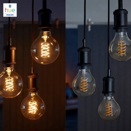 LED Aptumšojama spuldze Philips Hue balta FILAMENT G93 E27/7W/230V