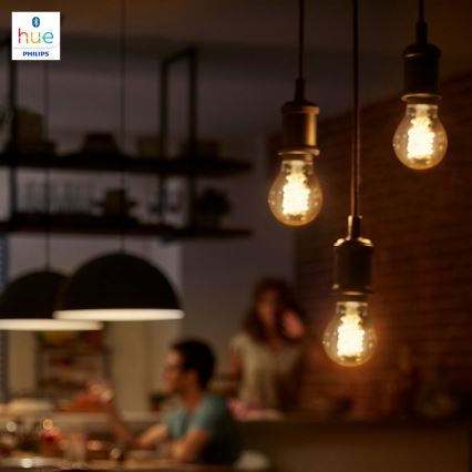 LED Aptumšojama spuldze Philips Hue balta FILAMENT G93 E27/7W/230V