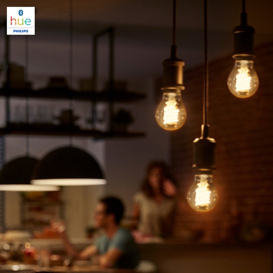 LED Aptumšojama spuldze Philips Hue balta FILAMENT G93 E27/7W/230V