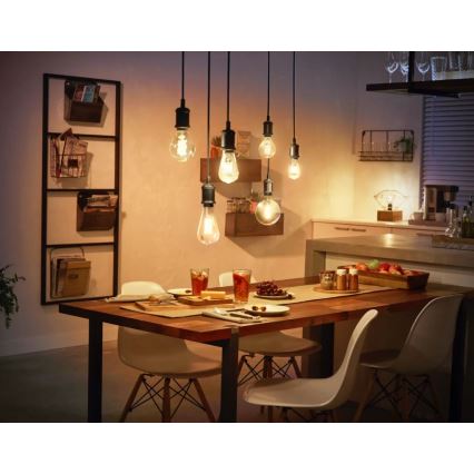 LED Aptumšojama spuldze Philips Hue WHITE FILAMENT ST64 E27/7W/230V 2100K