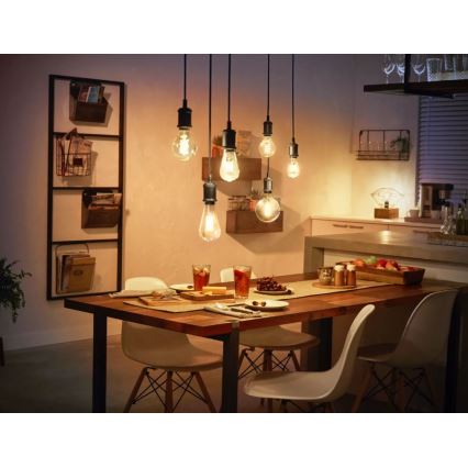 LED Aptumšojama spuldze Philips Hue WHITE FILAMENT ST72 E27/7W/230V 2100K