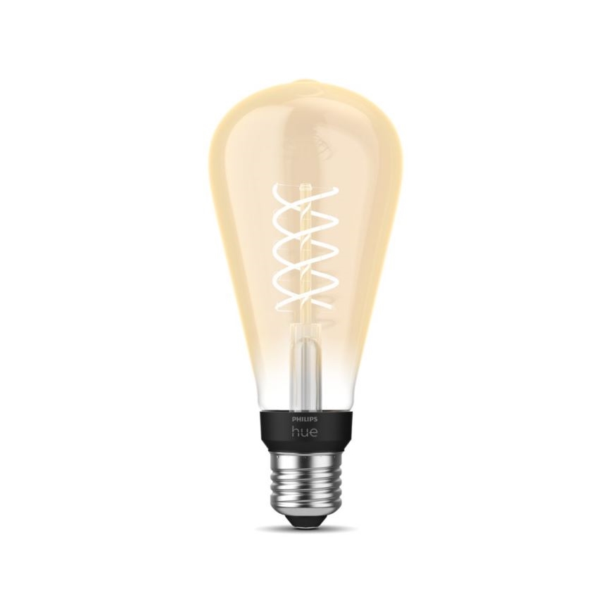 LED Aptumšojama spuldze Philips Hue WHITE FILAMENT ST72 E27/7W/230V 2100K