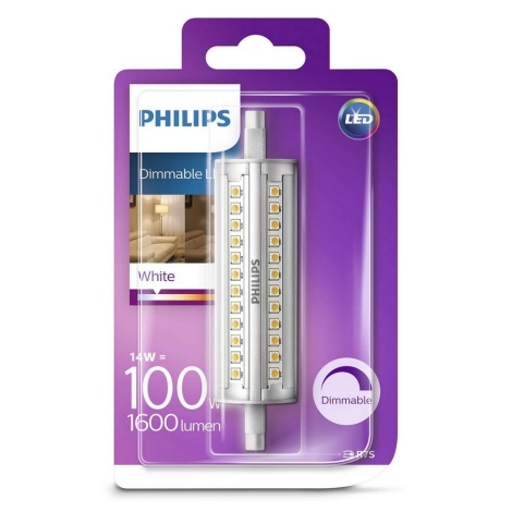 LED Aptumšojama spuldze Philips R7s/14W/230V 3000K 118mm