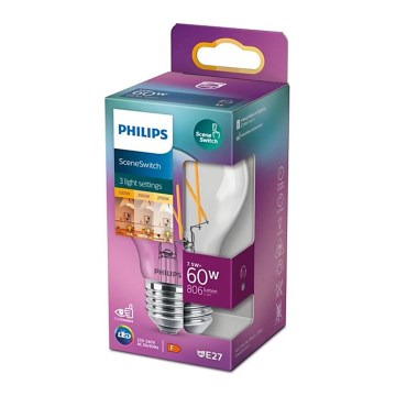 LED Aptumšojama spuldze Philips Warm Glow A60 B22/7W/230V 2200-2700K CRI 90