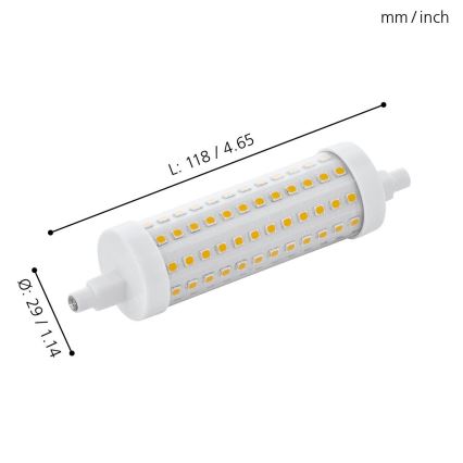 LED Aptumšojama spuldze R7S/12W/230V 2700K 118 mm - Eglo 11833