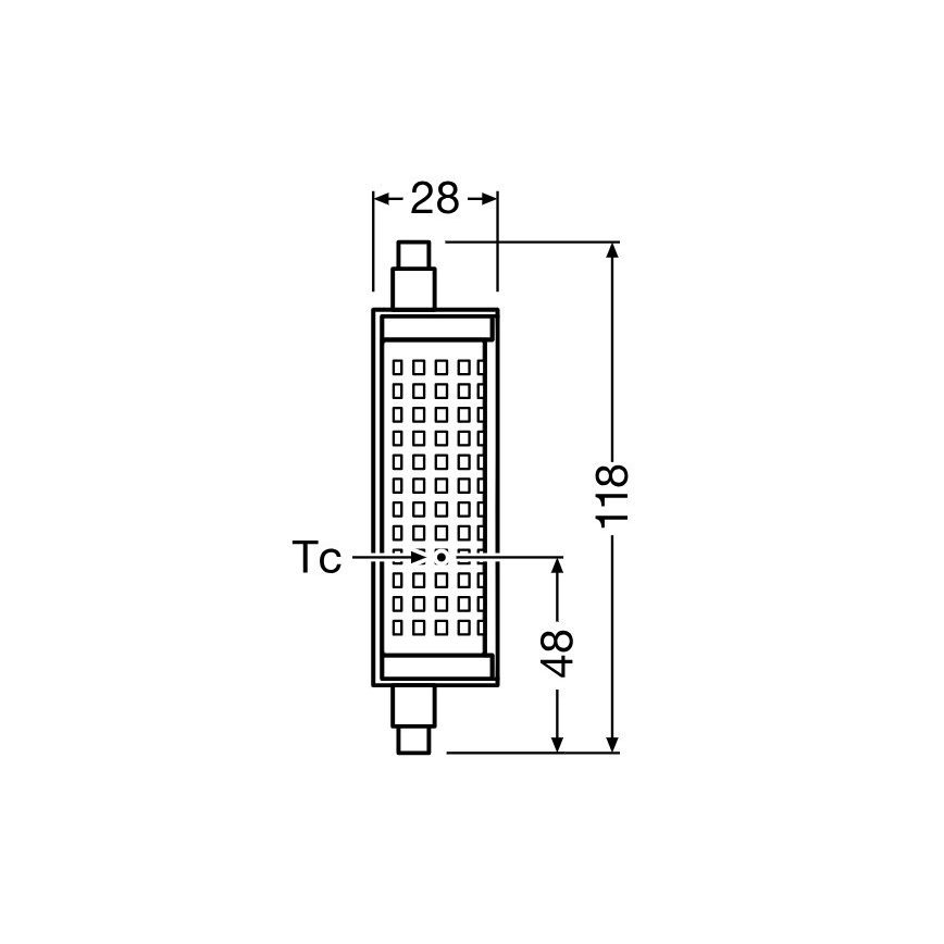 LED Aptumšojama spuldze R7s/18,2W/230V 2700K 118 mm - Osram