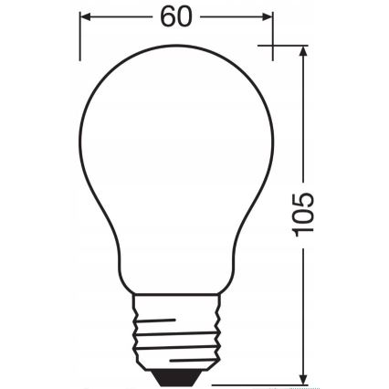 LED Aptumšojama spuldze RETROFIT A60 E27/11W/230V 4000K - Osram