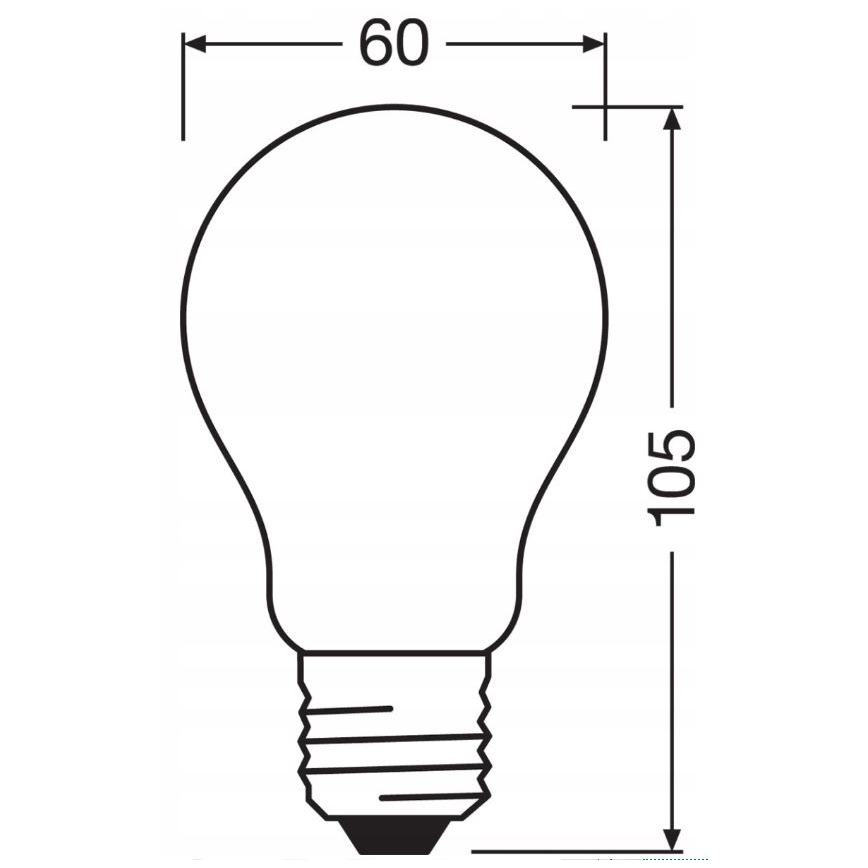 LED Aptumšojama spuldze RETROFIT A60 E27/11W/230V 4000K - Osram