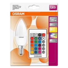 LED aptumšojama spuldze RGB STAR E14/4,5W/230V 2700K – Osram